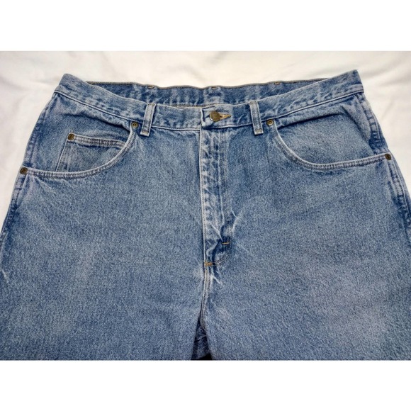 Old Mill 36x28 mens jeans light wash 100% cottom mid rise straight leg BUDGET - Picture 2 of 11